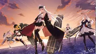 Azur Lane live login screen (Moonlit Overture)
