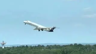 Lufthansa CRJ-900 Taking off from Dresden (DRS) D-ACNJ | Very quick takeoff!✈️