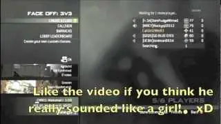 Kid Moaning in MW3 Lobby