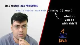 The OVERLOOKED argument of Main | Java Command Line Arguments  | Less Known Java Principles | Ep 02