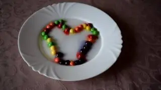 Valentine's Day 2017 (Romantic Love) science experiment with Skittles