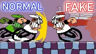 Pizza Tower, but NORMAL Peppino Over FAKE Peppino! [Pizza Tower mods Gameplay]