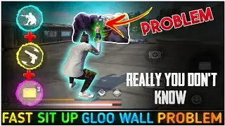 SIT UP GLOO WALL PROBLEM ❌| SIT UP GLOO WALL TRICK | Crouch Gloo Wall Trick | Fast Gloo Wall Trick