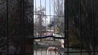 В Шахтах произошел пожар в районе железнодорожного вокзала