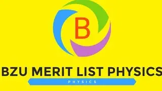 BZU Merit list BS Physics morning