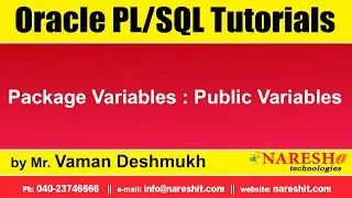 Oracle PL/SQL Tutorials | Package Variables : Public Variables  | by Mr.Vaman Deshmukh