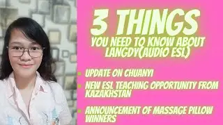 LANGDY ESL: 3 THINGS ABOUT LANGDY AND SOME GOOD NEWS! || ESL TEACHING