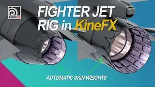 Fighter jet rig (in Kinefx) - Automatic Weights - Promo video