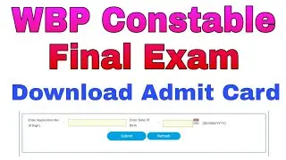 WBP Constable admit Card Download now