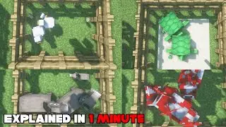 How to Breed EVERY Animal in Minecraft || Explained in 1 Minute