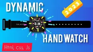 Dynamic Hand Watch Design using #Html, #Css, #Js