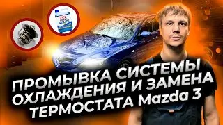 Промывка системы охлаждения, замена антифриза Мазда 3/ Аксела bk.