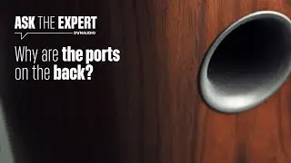 Why are bass ports on the back of speakers?