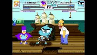 Mugen the simpsons Vs the amazing world of gumball