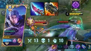 NOLAN OR FANNY COMBO BEST NEW ASSASSIN | TOP GLOBAL BUILD | Mobile Legends: Bang Bang