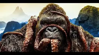 King KONG vs Giant Squid (Mire Squid / Giant Octopus / Kraken) - Fight Scene - Kong: Skull Island