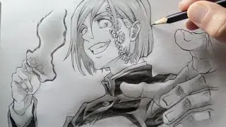COMO DIBUJAR A KUGISAKI NOBARA A LÁPIZ | JUJUTSU KAISEN