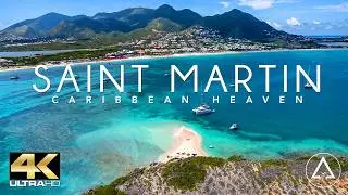 SAINT MARTIN - SINT MAARTEN IN 4K DRONE FOOTAGE (ULTRA HD) - Beautiful Island Landscapes Footage UHD