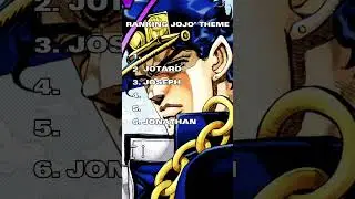 RANKING JOJO’ THEME