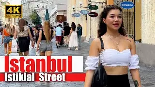 Istanbul _ 2022 Istiklal Street _ 23 August Walking Tour _ 4K UHD 60 fps