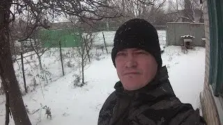 первый снег на Кубани и мороз