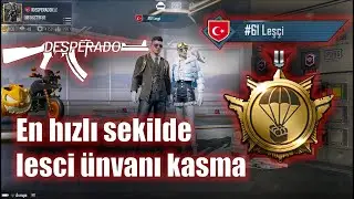 PUBG MOBİLE | EN HIZLI ŞEKİLDE LEŞÇİ ÜNVANI KASMA | DESPERADO