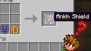 Crafting the Ankh Shield in MINECRAFT??? (Cursed Terraria)