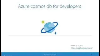 An overview of CosmosDB for Developers