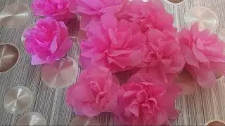 crepe paper flower/ easy crepe paper flower