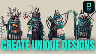 How I Design Unique Characters Step by Step!