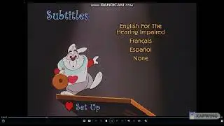 Alice in Wonderland S60thAE 2011 DVD Menu Walkthrough (Reverse Version)