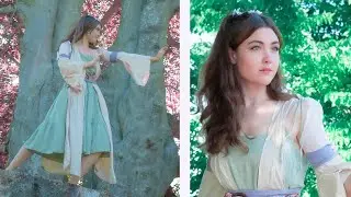 Making a Jedi inspired costume (out of bedsheets)