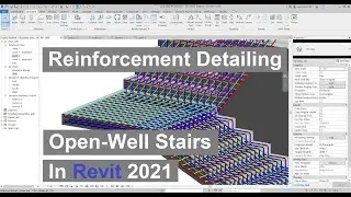 Reinforcement detailing Open-Well Stairs in Revit  2021