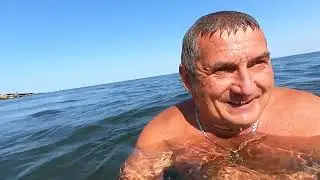 #Анапа. Сегодня 25.06.2023. Чёрное море. Пирс пляжа «Высокий Берег». Утро 8.00. Воздух 25. Море 24.