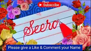 Beginner's Handwriting Practice  || Names in Cursive Writing -3.#handwriting #cursivewriting