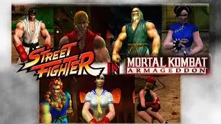 Mortal Kombat: Armageddon (K.A.F) - Street Fighter characters - Gameplay