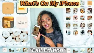 WHATS ON MY iPHONE *FALL AESTHETIC*  | How To Customize Your iPhone iOS 15