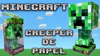 Como hacer al CREEPER de MINECRAFT con CAJA papercraft | Manualidades Papel | Minecraft Papercraft