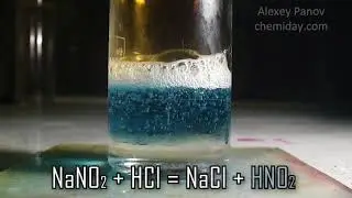 The reaction of obtaining nitrous acid | NaNo2 + HCl → NaCl + HNo2
