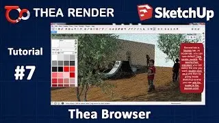 Thea Render for SketchUp --- Thea Material Browser --- Tutorial #7