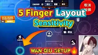 Wan Qiu New Sensitivity & Claw Setup For PUBG MOBILE by Chinese Pro Player | WORLD FASTEST PLAYER