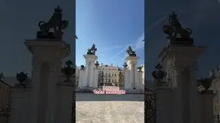Внутренний двор.Рундальский дворец. Часы с мелодией#часы#достопримечательности #rundālespils