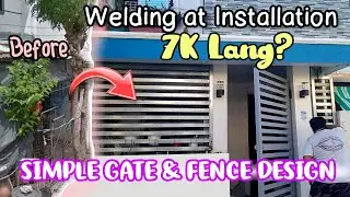 DIY Gate And Fence Design For Beginner | Pangmalakasang Welding Project Ni Mister | Tubular Gate
