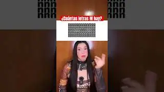 ¿Cuántas letras M hay en la imagen? #Shorts
