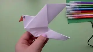 Оригами голубь