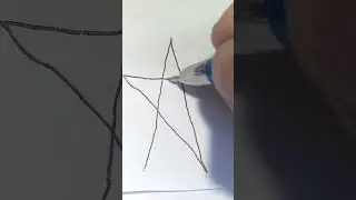 Как нарисовать пятиконечную звезду в одно касание