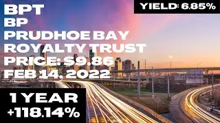 Oil Royalties On The Rise!! BP Prudhoe Bay Royalty Trust (NYSE: BPT) 