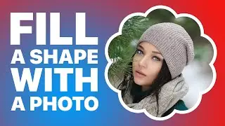 How to fill a shape with a photo using a Path and  vector mask  in Photoshop