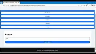 Online Travel management system project 