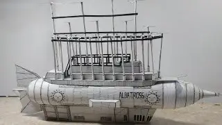 Building Albatross (Jules Verne's Universe Airship) #hobby #papercraft #sciencefiction #cardboard